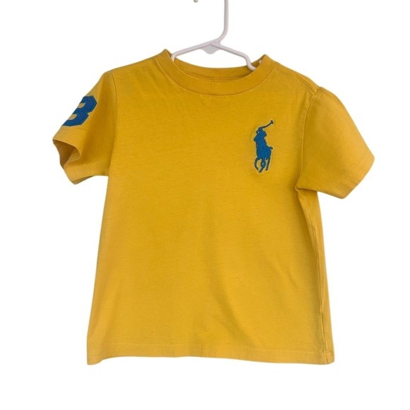 Polo Ralph Lauren Other - Polo Ralph Lauren Boys Big Pony Yellow T-Shirt Size 4 Short Sleeve